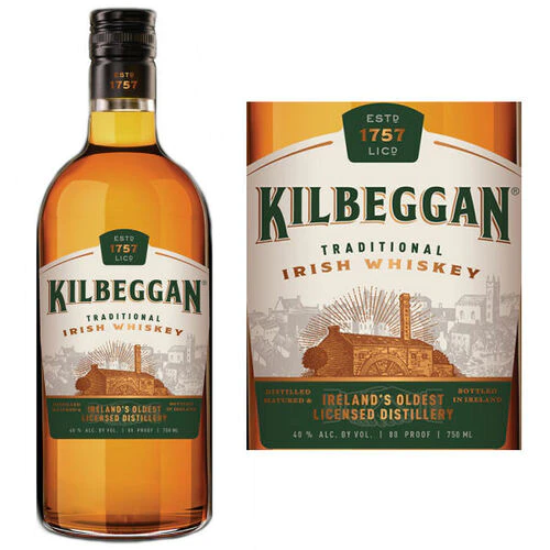 Kilbeggan Irish Whiskey – Wine 750ML Chambers Liquor 