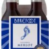 Barefoot 4pk Merlot 187ML - Image 2