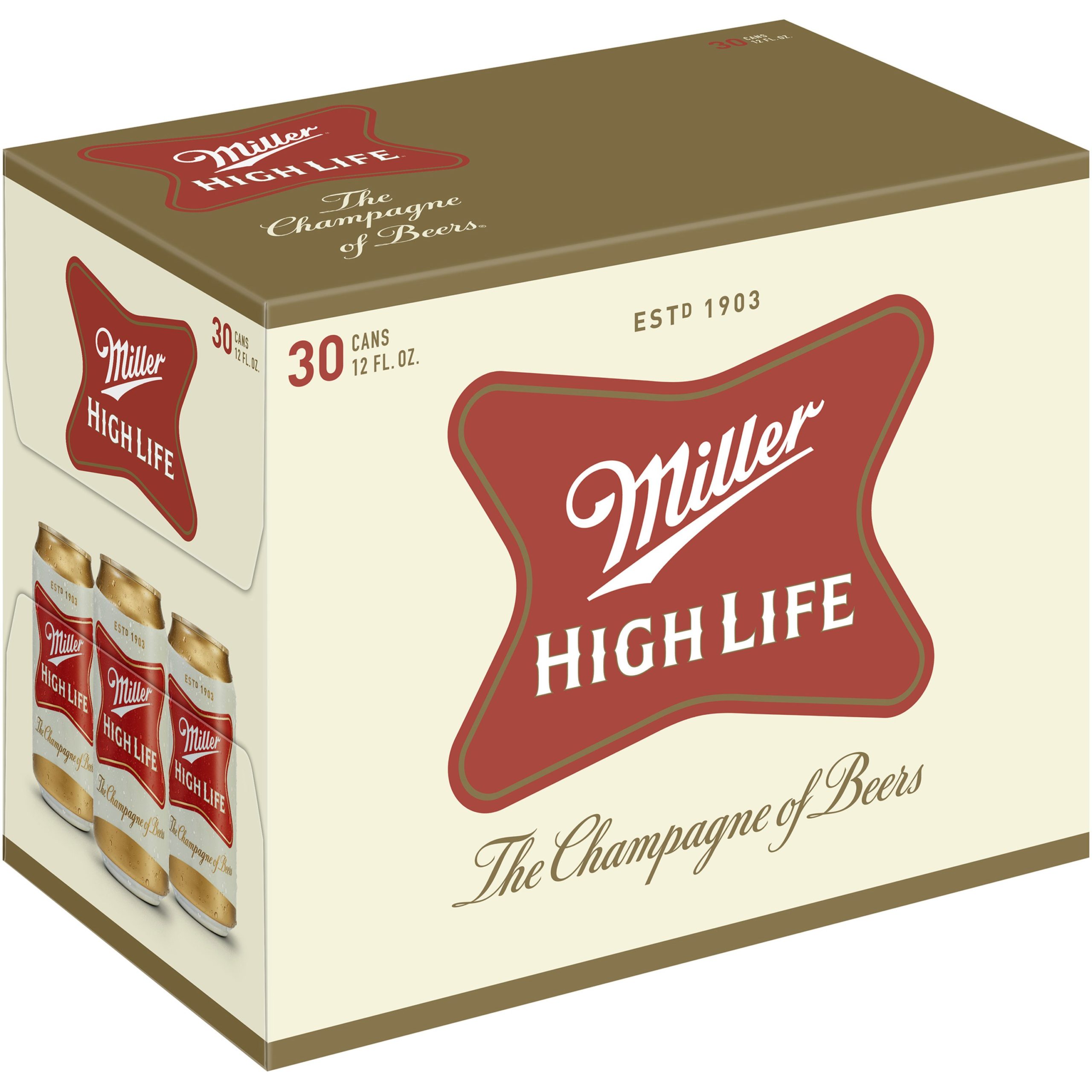 Miller High Life Light 30-pk Cans 12OZ – Chambers Wine & Liquor