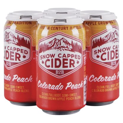 Snow Capped Peach Cider 4 Pk Cans 12OZ - Image 2