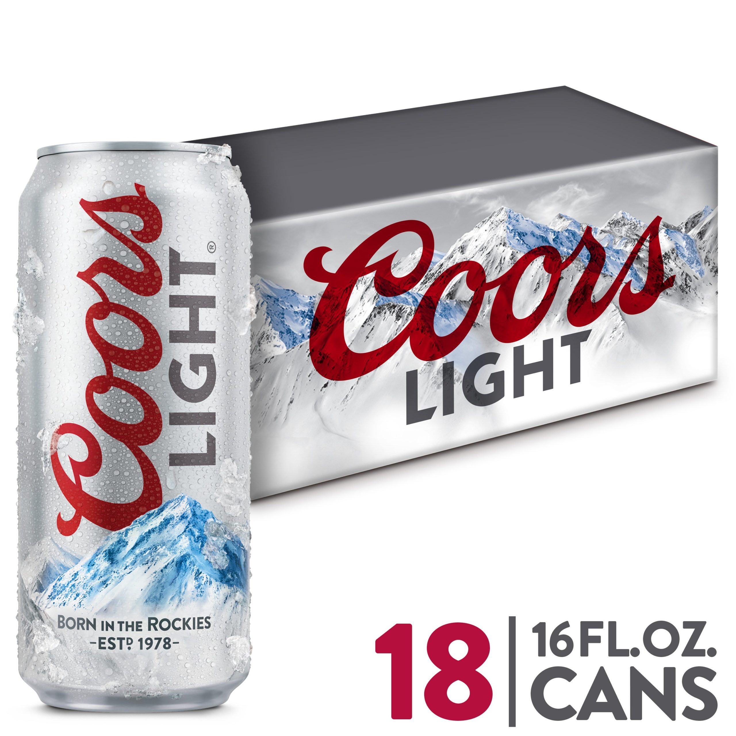 Coors Light 18pk 16 Oz Cans 16OZ Chambers Wine & Liquor