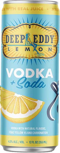 Deep Eddy Vodka Soda Lemon 4pk Chambers Wine And Liquor 4809