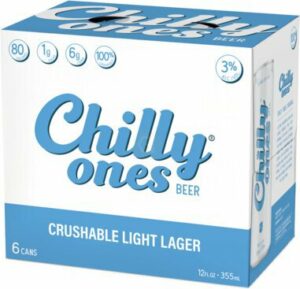 CHILLY ONES LIGHT LAGER BEER 6 PK